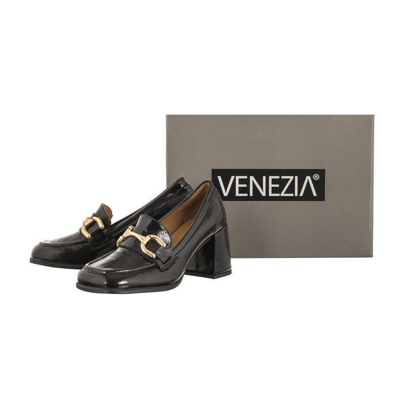 Venezia Czarne 160AG03 Y202 Black (VE737-a) kurpes