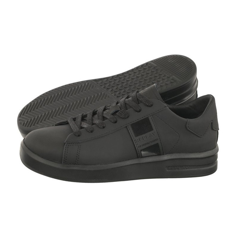 Replay University GMZ4O.000.C0004L RZ4O0004L 0003-Black (RP6-a) sports shoes