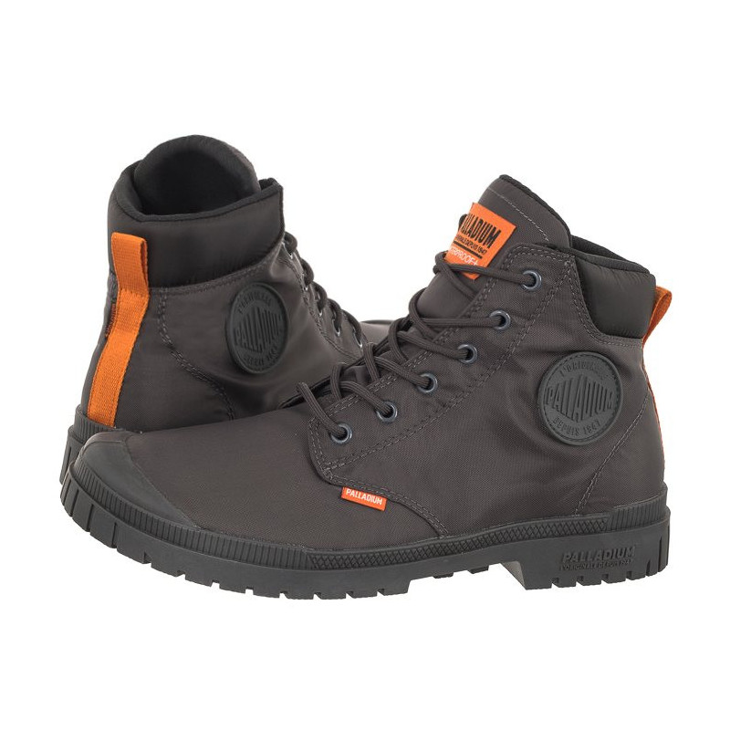 Palladium Pampa Sp20 Cuff Wp+ Asphalt 76385-021-M (PA124-a) kurpes