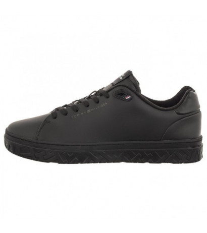 Tommy Hilfiger Court Thick Cupsole Leather Triple Black FM0FM04830 0GQ (TH930-a) spordijalatsid