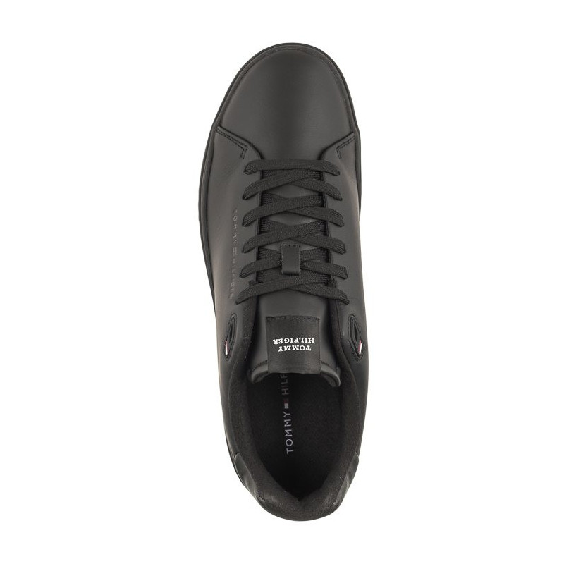 Tommy Hilfiger Court Thick Cupsole Leather Triple Black FM0FM04830 0GQ (TH930-a) spordijalatsid