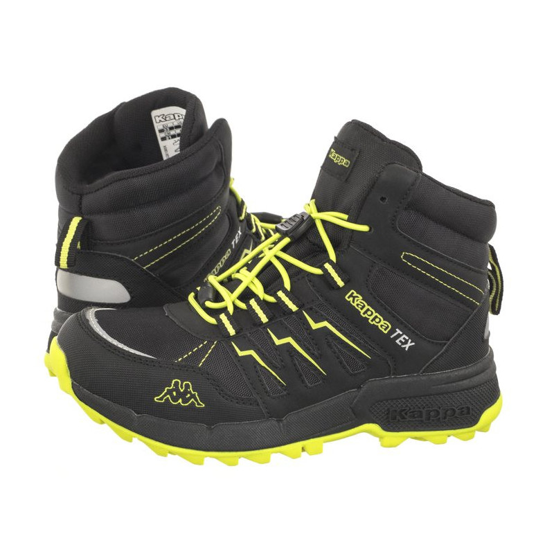 Kappa Boxfrod Mid Tex K 261065K/1133 Black/Lime (KA243-a) aulinukai