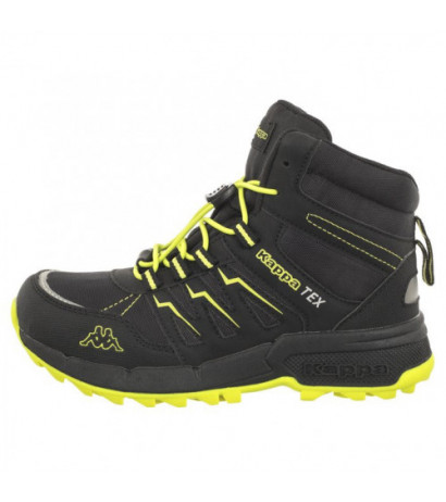 Kappa Boxfrod Mid Tex K 261065K/1133 Black/Lime (KA243-a) ankle boots