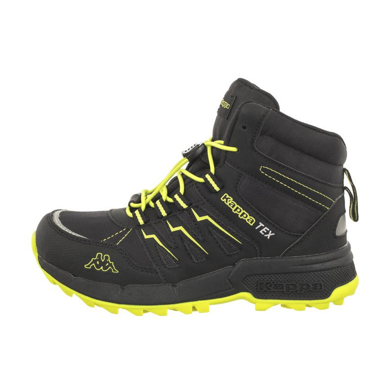 Kappa Boxfrod Mid Tex K 261065K/1133 Black/Lime (KA243-a) aulinukai