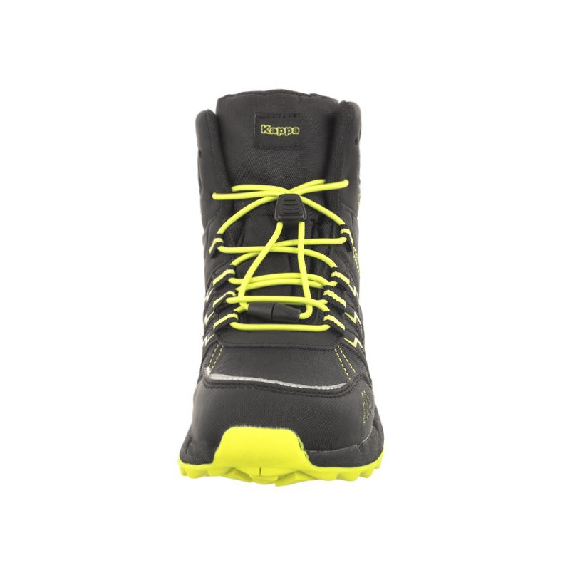 Kappa Boxfrod Mid Tex K 261065K/1133 Black/Lime (KA243-a) ankle boots