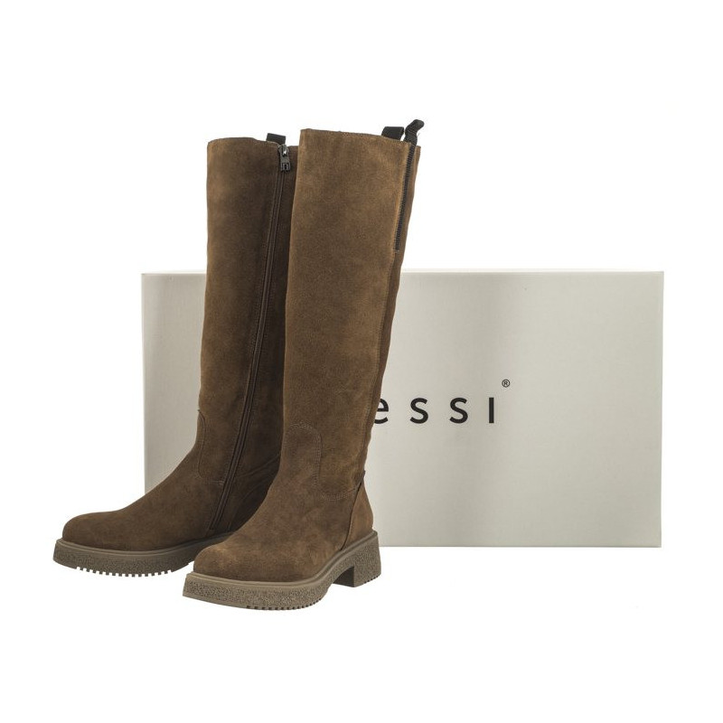 Nessi Brązowe 23538 (NE348-a) boots