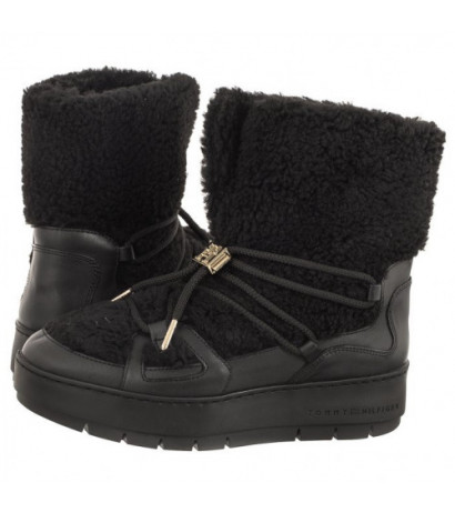 Tommy Hilfiger Tommy Teddy Snowboot Black FW0FW07505 BDS (TH927-b) kingad