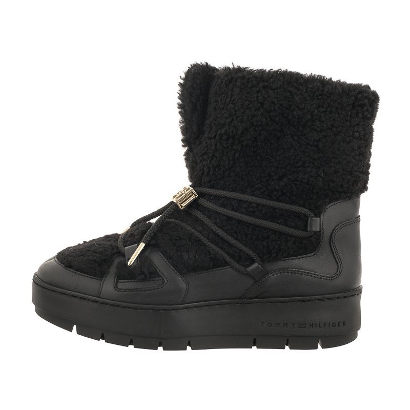 Tommy Hilfiger Tommy Teddy Snowboot Black FW0FW07505 BDS (TH927-b) kurpes