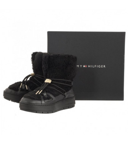 Tommy Hilfiger Tommy Teddy Snowboot Black FW0FW07505 BDS (TH927-b) kurpes