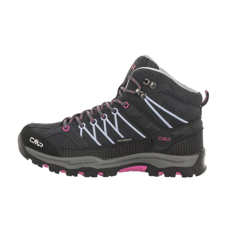 CMP Kids Rigel Mid Trekking Shoe Wp 3Q12944J 66UM Titanio-Skyway (CM8-d) kurpes