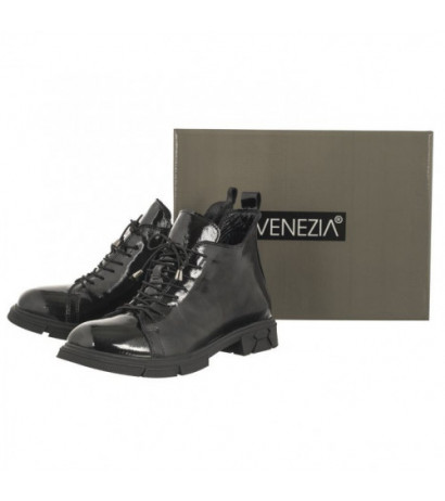 Venezia Czarne Lakierowane G1467155 02 Black (VE739-a) batai