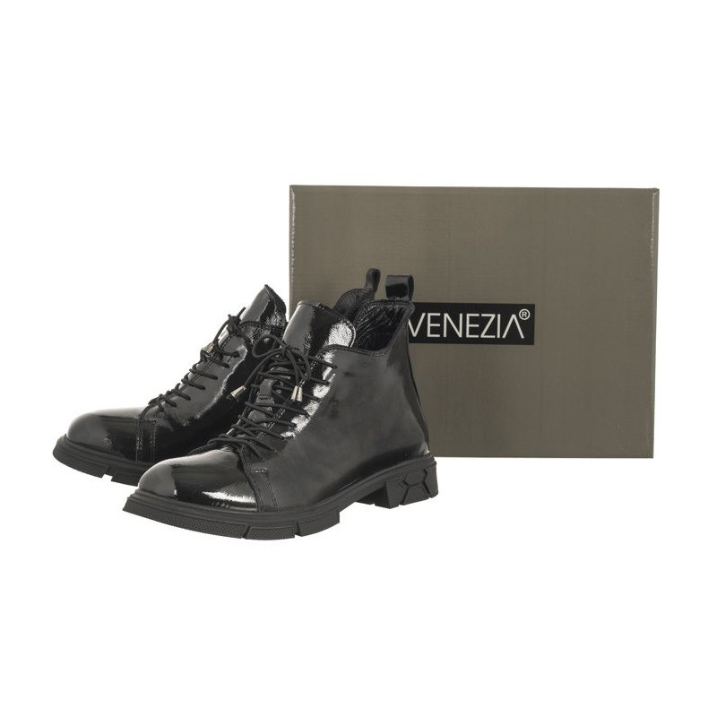 Venezia Czarne Lakierowane G1467155 02 Black (VE739-a) batai