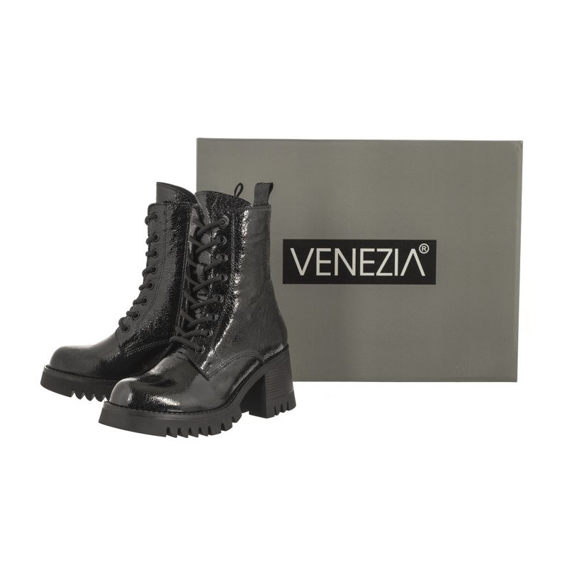 Venezia Czarne 0010LP3R Black (VE743-a) batai