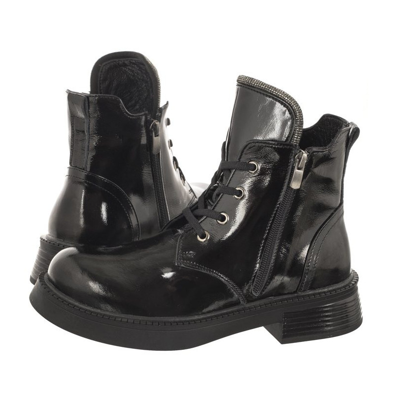 Venezia Czarne Lakierowane 0032322 43 Black (VE740-a) shoes