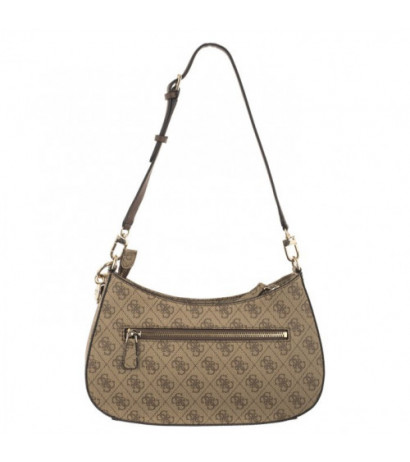 Guess Noelle Top Zip Shoulder Bag HWBG78 79180 Latte Logo/Brown (GU472-b) rankinė