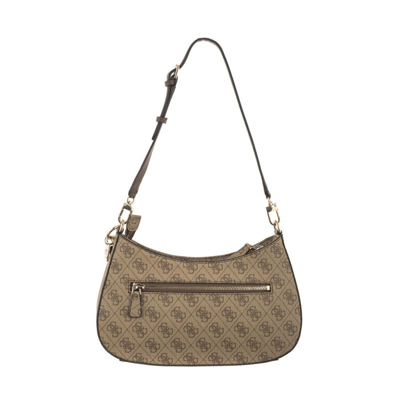 Guess Noelle Top Zip Shoulder Bag HWBG78 79180 Latte Logo/Brown (GU472-b) käekott