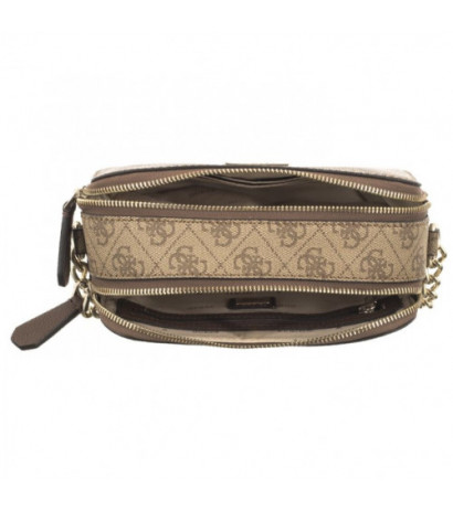 Guess Noelle Crossbody Camera Latte Logo/Brown HWBG78 79140 (GU434-c) handbag