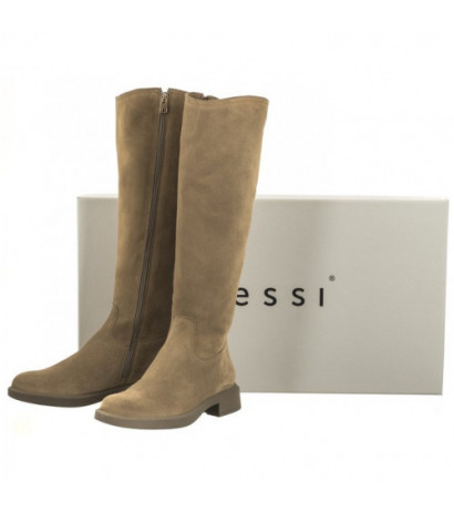 Nessi Beżowe 23558 W11 (NE349-a) boots