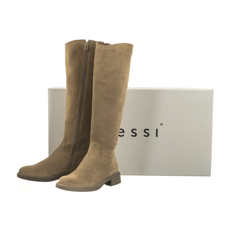 Nessi Beżowe 23558 W11 (NE349-a) boots