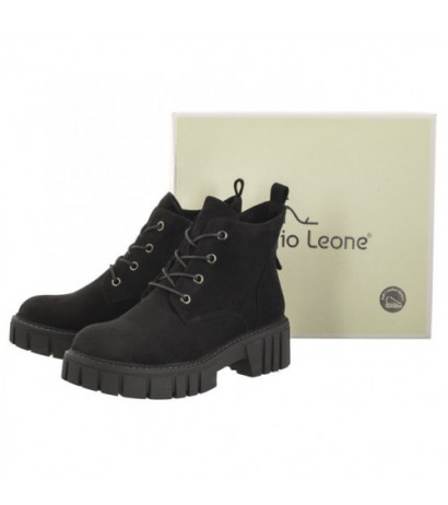 Sergio Leone Czarne TR 766 Mikrofibra (SL453-c) shoes