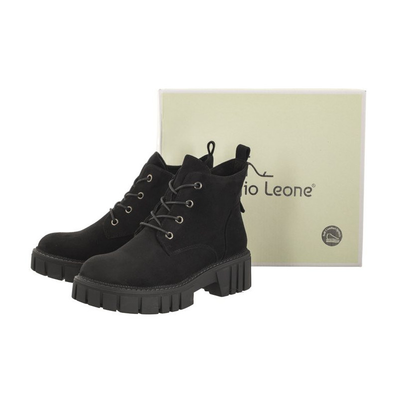 Sergio Leone Czarne TR 766 Mikrofibra (SL453-c) shoes