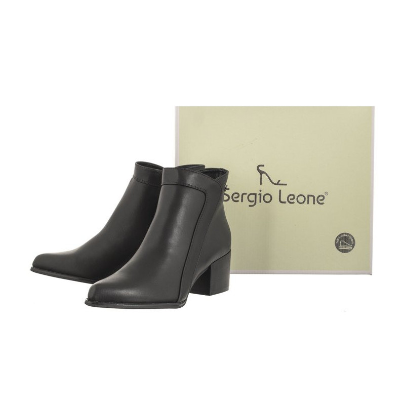 Sergio Leone Czarne BT 633 (SL502-a) kurpes