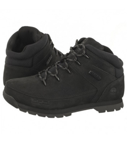 Timberland Euro Sprint Mid HIker Black Nubuck 0A2DP7 001 (TI132-a) batai