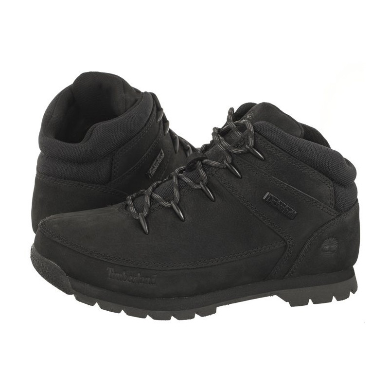 Timberland Euro Sprint Mid HIker Black Nubuck 0A2DP7 001 (TI132-a) kurpes