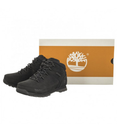 Timberland Euro Sprint Mid HIker Black Nubuck 0A2DP7 001 (TI132-a) kurpes