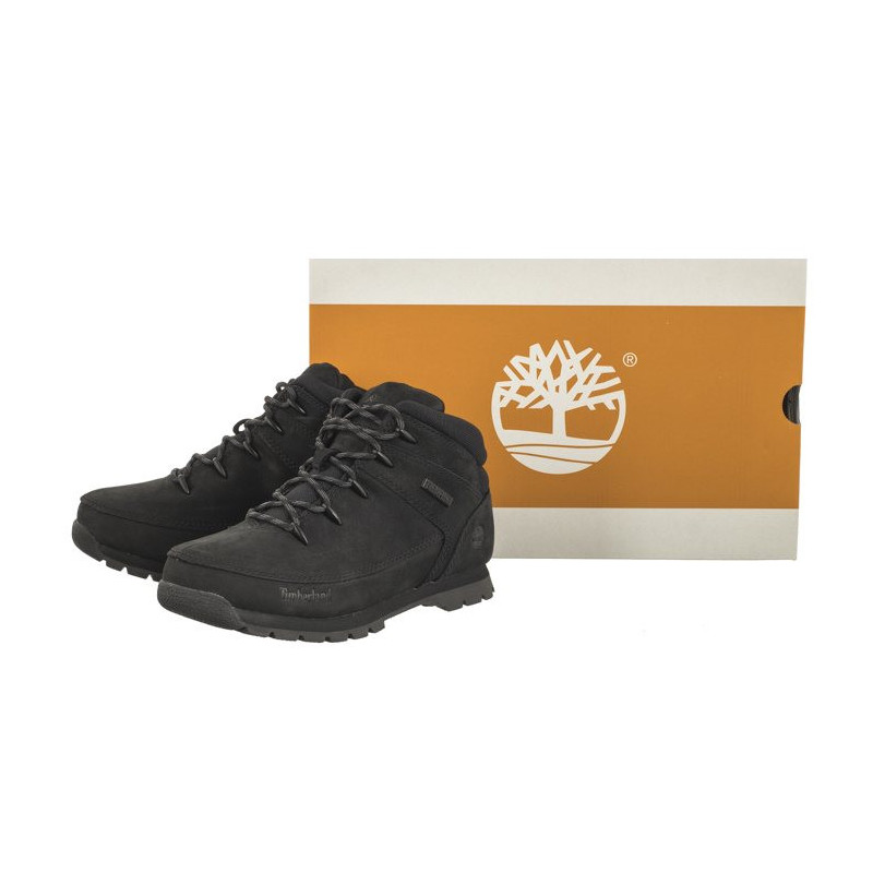 Timberland Euro Sprint Mid HIker Black Nubuck 0A2DP7 001 (TI132-a) kurpes