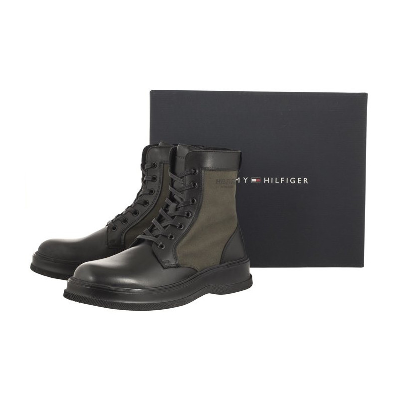 Tommy Hilfiger TH Everyday Core Mix Boot Black FM0FM04908 BDS (TH956-a) boots