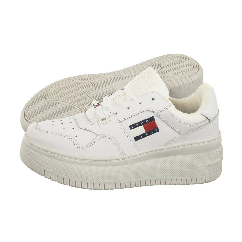 Tommy Hilfiger Tjw Retro Basket Flatform Ess White EN0EN02506 YBS (TH953-a) sporta apavi