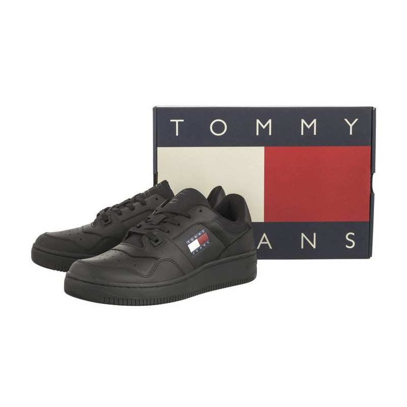 Tommy Hilfiger Tjm Retro Basket Ess Black EM0EM01395 BDS (TH955-a) sporta apavi