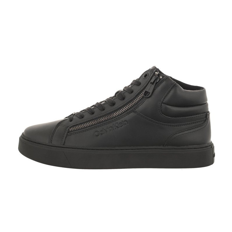 Calvin Klein High Top Lace Up W/Zip Rubb Triple Black HM0HM01269 0GJ (CK401-a) spordijalatsid