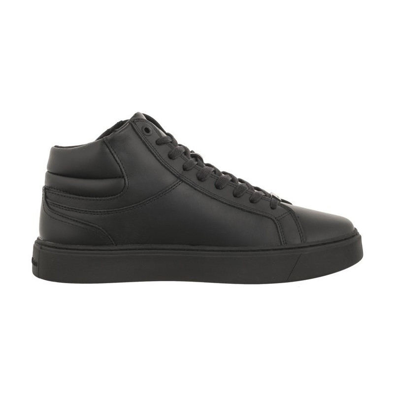 Calvin Klein High Top Lace Up W/Zip Rubb Triple Black HM0HM01269 0GJ (CK401-a) sporta apavi