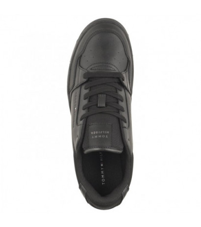 Tommy Hilfiger TH Basket Core Leather Ess Black FM0FM05040 BDS  (TH959-a) sporta apavi