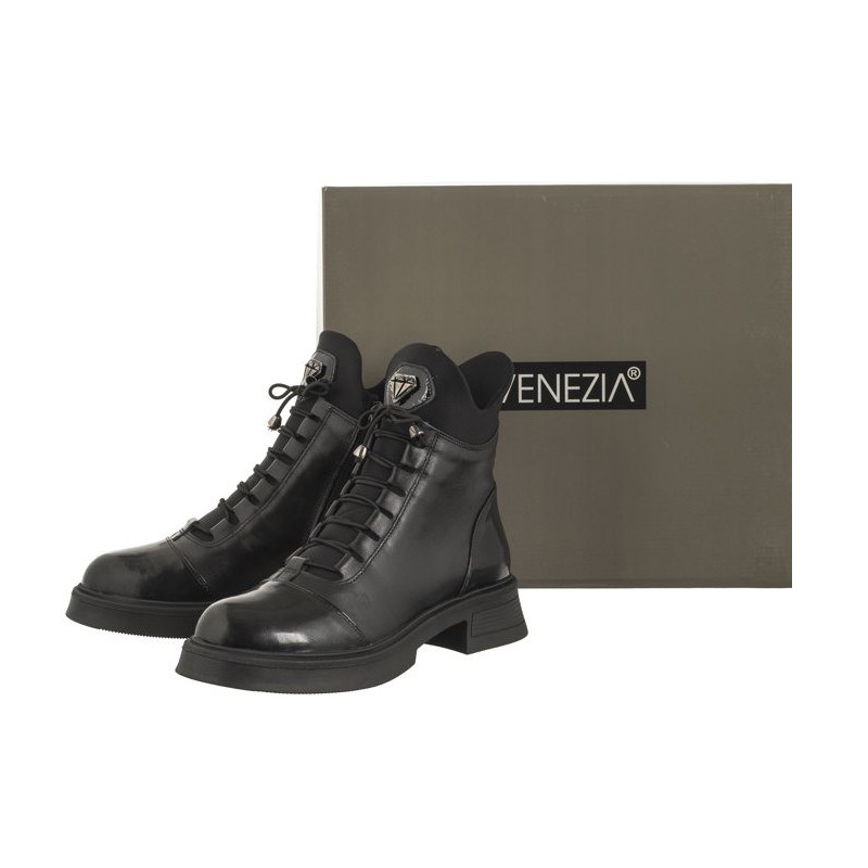 Venezia Czarne 126001 0721 Black (VE746-a) shoes