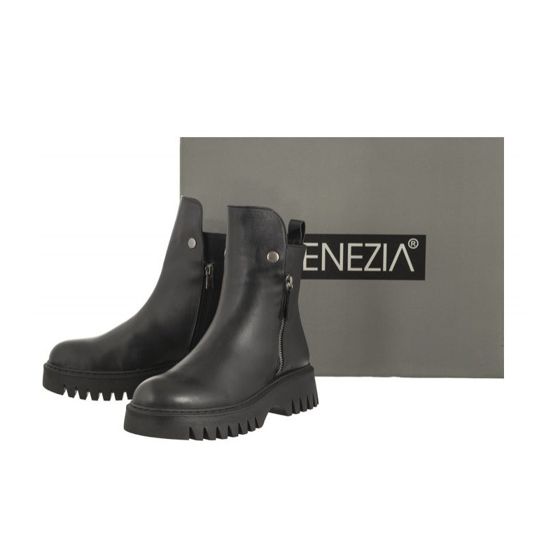 Venezia Czarne 0263005 1200 Black (VE749-a) batai