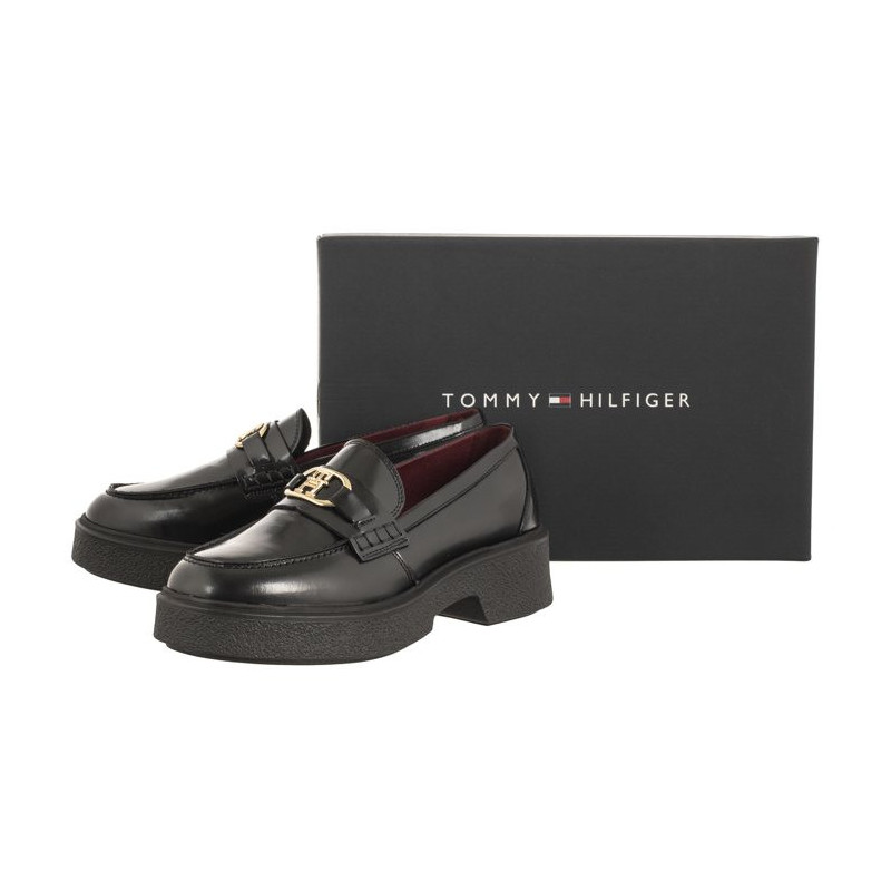 Tommy Hilfiger TH Hardware Loafer Black FW0FW07329 BDS (TH972-a) kurpes