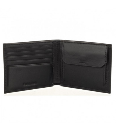 Calvin Klein CK Must Bifold 6Cc W/Coin Black Pique K50K511381 BEH (CK409-a) rokassoma