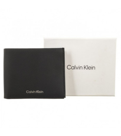 Calvin Klein CK Must Bifold 6Cc W/Coin Black Pique K50K511381 BEH (CK409-a) käekott