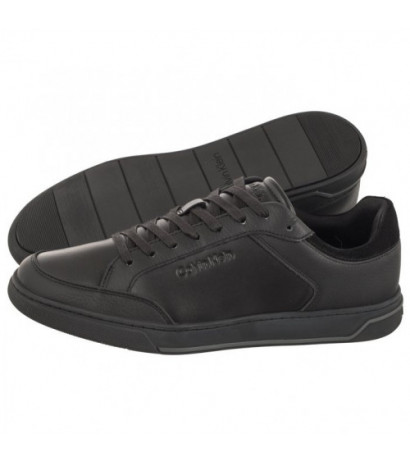 Calvin Klein Low Top Lace Up Lth Triple Black HM0HM01455 0GJ (CK416-a) spordijalatsid