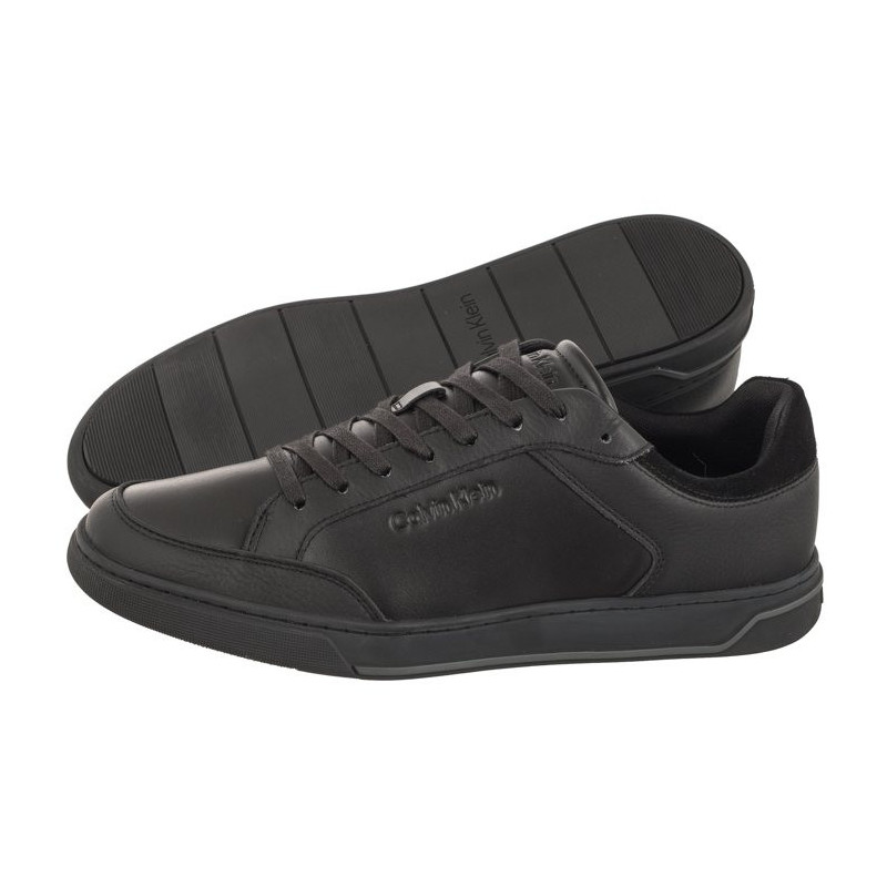 Calvin Klein Low Top Lace Up Lth Triple Black HM0HM01455 0GJ (CK416-a) spordijalatsid