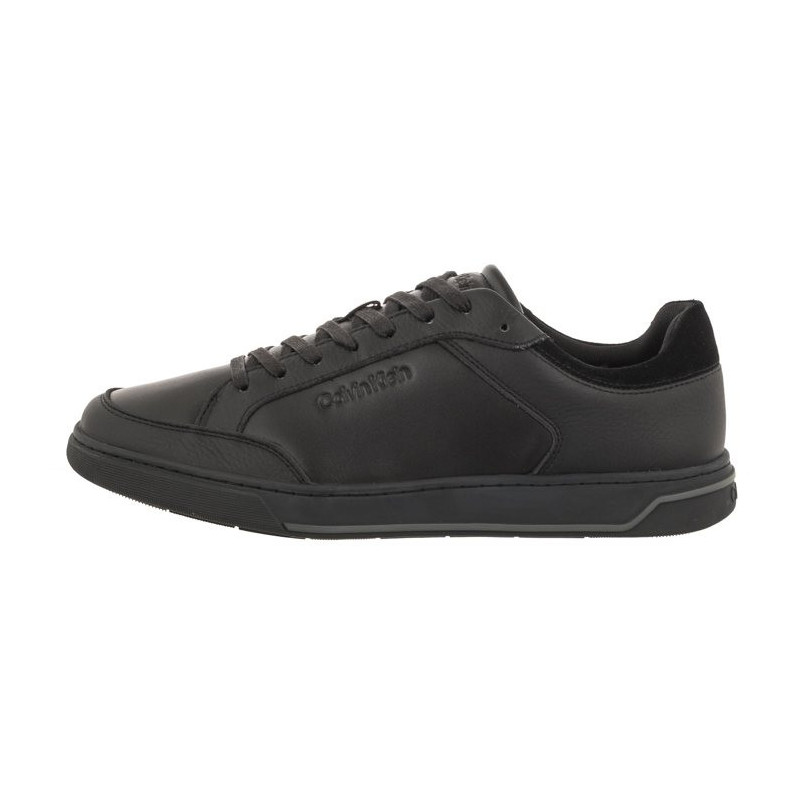 Calvin Klein Low Top Lace Up Lth Triple Black HM0HM01455 0GJ (CK416-a) sporta apavi