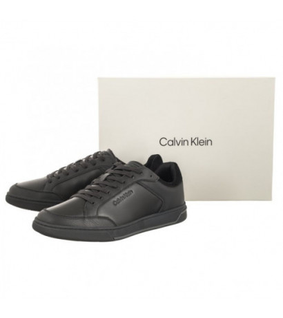 Calvin Klein Low Top Lace Up Lth Triple Black HM0HM01455 0GJ (CK416-a) spordijalatsid