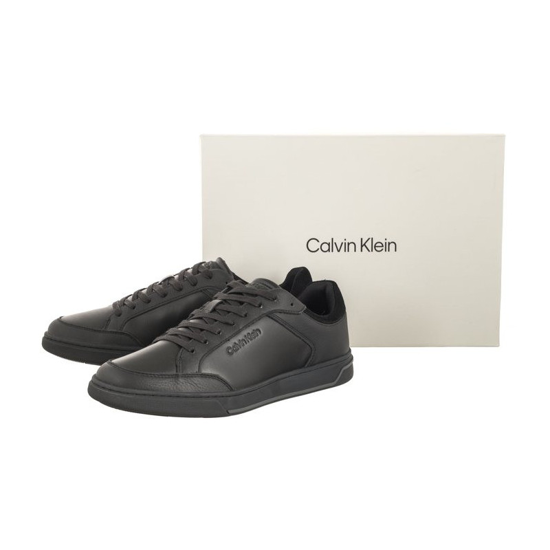 Calvin Klein Low Top Lace Up Lth Triple Black HM0HM01455 0GJ (CK416-a) spordijalatsid