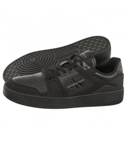 Calvin Klein Basket Cupsole Low Lth Ml Fad Triple Black YM0YM00884 0GT (CK417-a) spordijalatsid