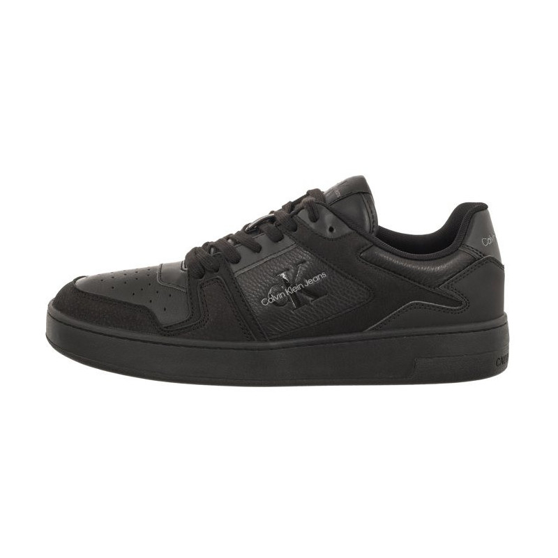 Calvin Klein Basket Cupsole Low Lth Ml Fad Triple Black YM0YM00884 0GT (CK417-a) spordijalatsid