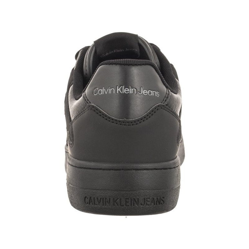 Calvin Klein Basket Cupsole Low Lth Ml Fad Triple Black YM0YM00884 0GT (CK417-a) sporta apavi