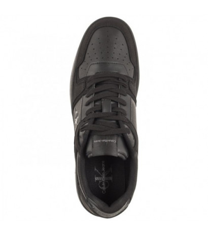 Calvin Klein Basket Cupsole Low Lth Ml Fad Triple Black YM0YM00884 0GT (CK417-a) sporta apavi